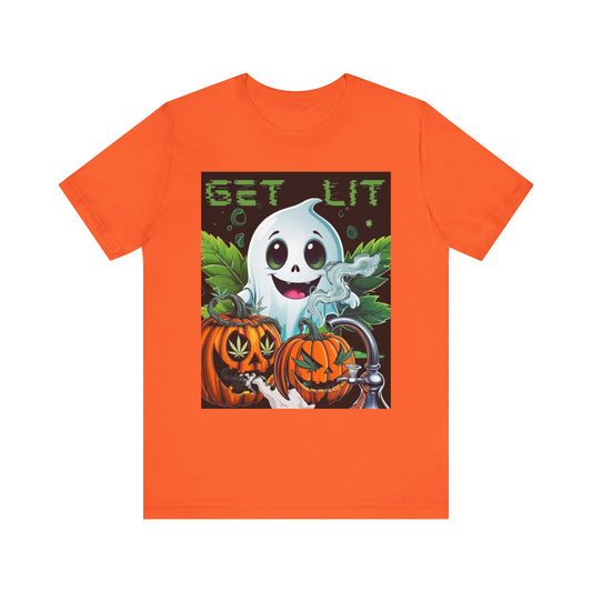 Halloween Ghost T-Shirt, Fun Tee, Autumn Outfit, Halloween Costume, Casual Wear, Gift for Halloween Lovers, Unisex Tee