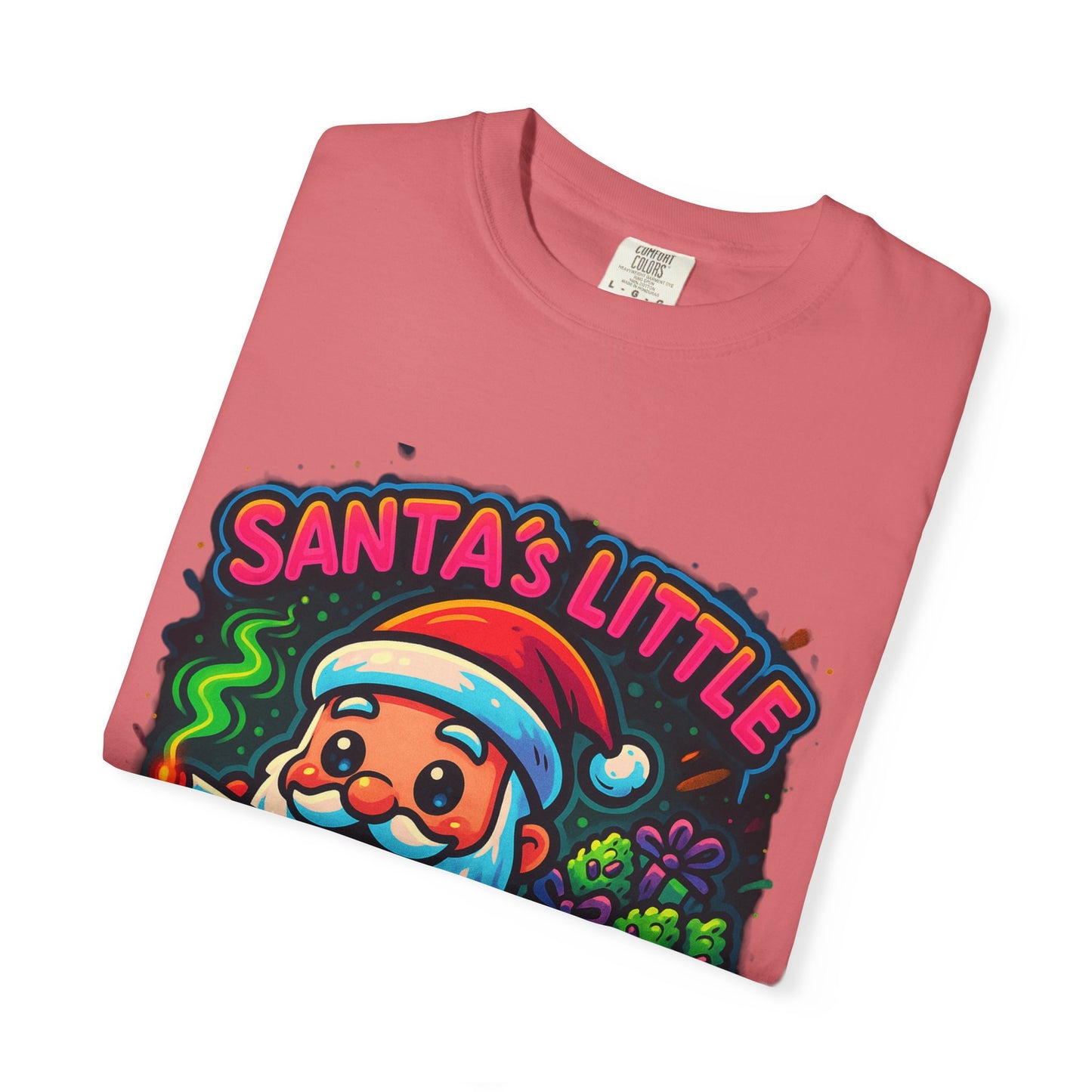 Santa’s Little Toker Christmas Shirt – Cute Chibi Weed Santa Holiday Tee