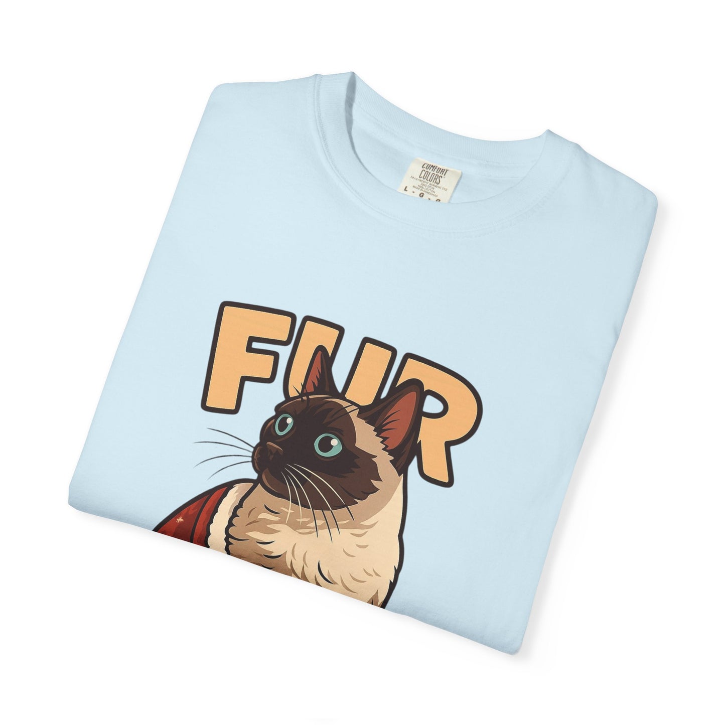 Fur Daddy T-Shirt — Cute Siamese Cat Graphic Tee for Cat Dads