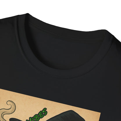 Witchy Vibes Unisex Softstyle T-Shirt, Halloween Costume Tee, Gift for Her, Boho Witch Shirt, Vintage Graphic Tee, Spooky Apparel