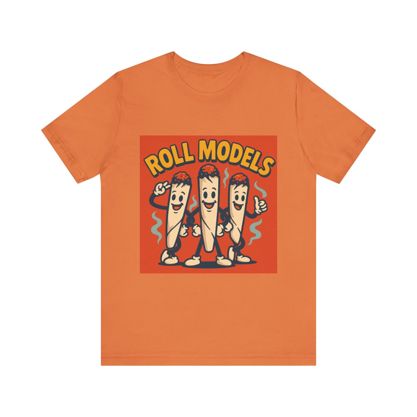 Funny Roll Models T-Shirt | Unisex Graphic Tee, Short Sleeve Casual Wear, Gift for BBQ Lovers, Vintage Foodie Shirt