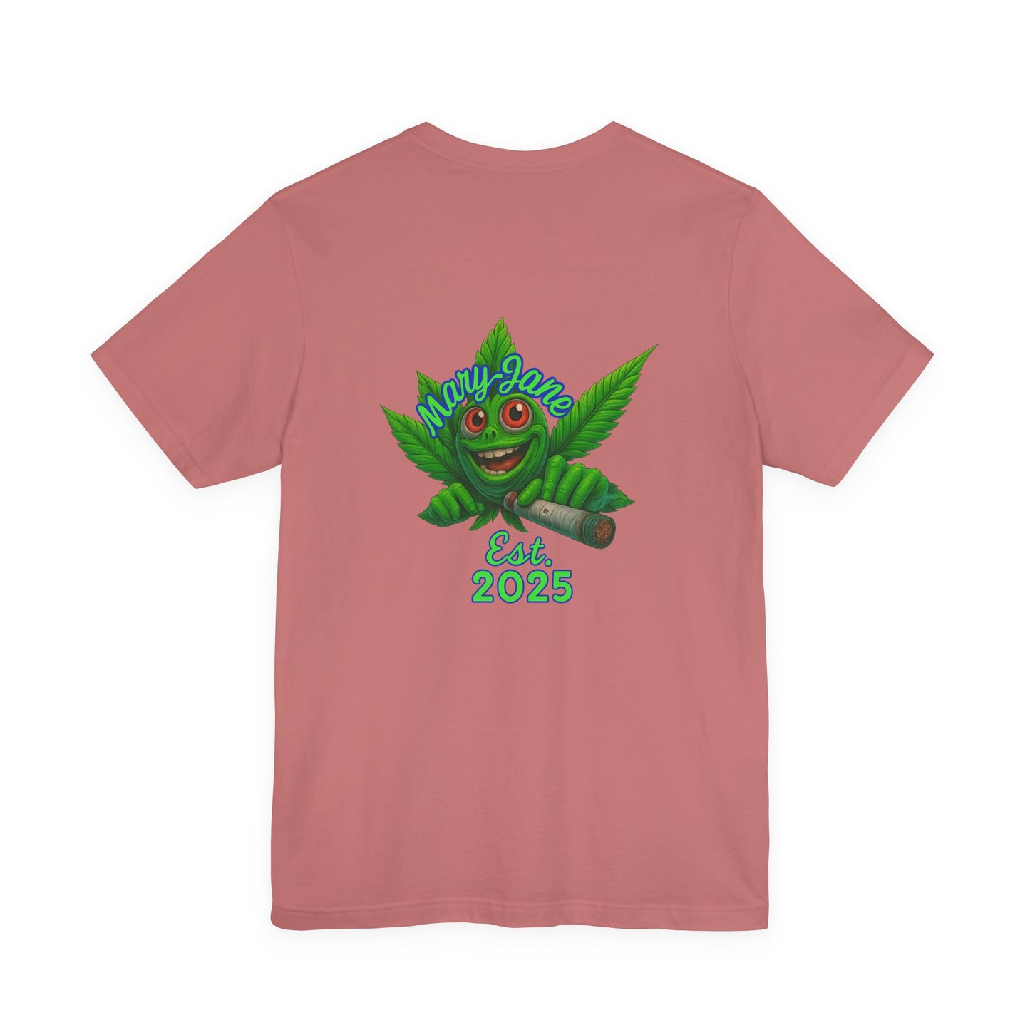 Ghost Goblins and Ganja T-Shirt, Funny Halloween Tee, Weed Lover Gift, Unisex Graphic Tee, Stoner Apparel, Est. 2025 Shirt