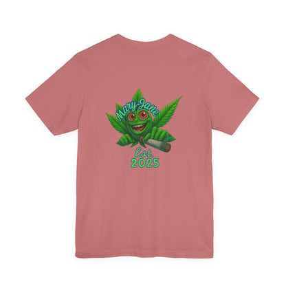 Ghost Goblins and Ganja T-Shirt, Funny Halloween Tee, Weed Lover Gift, Unisex Graphic Tee, Stoner Apparel, Est. 2025 Shirt