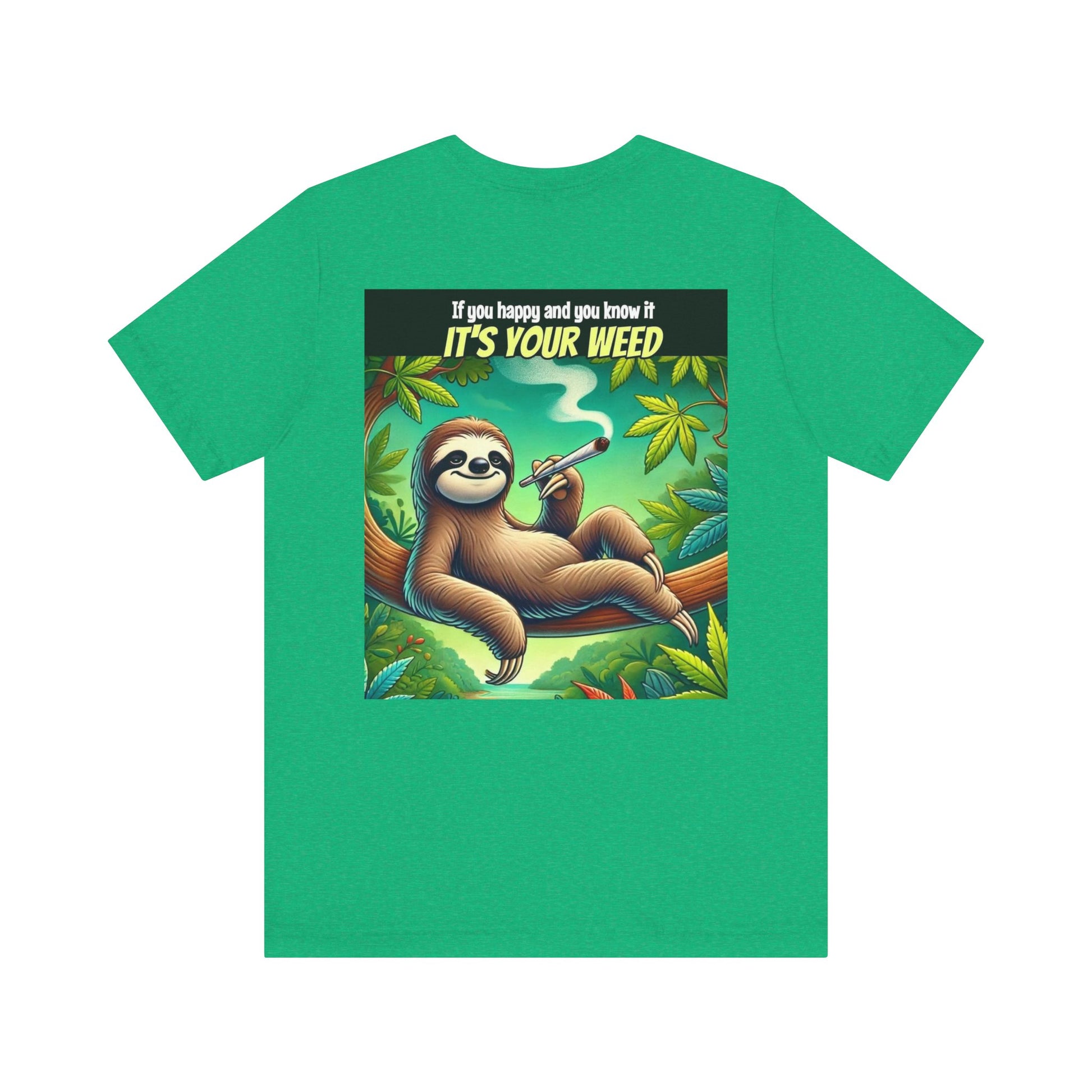 Chill Sloth Graphic Tee - Perfect for Cannabis Lovers, Comfortable Unisex Tee, Gift for Stoners, Funny Weed Shirt, Nature Lover Apparel-Mary Jane 2025