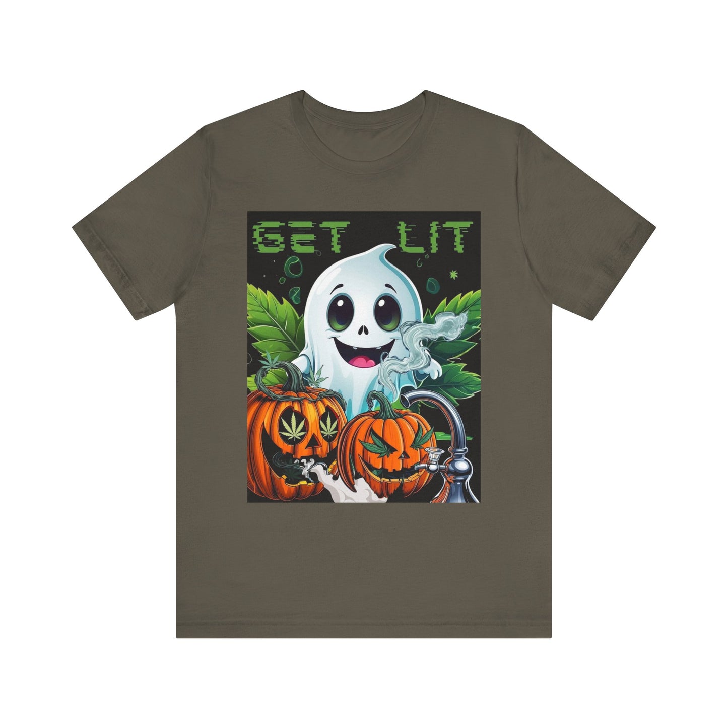 Halloween Ghost T-Shirt, Fun Tee, Autumn Outfit, Halloween Costume, Casual Wear, Gift for Halloween Lovers, Unisex Tee