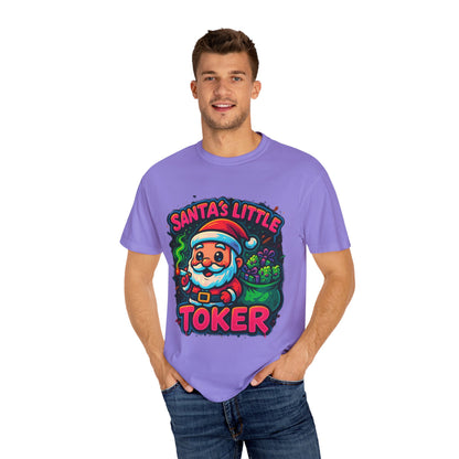 Santa’s Little Toker Christmas Shirt – Cute Chibi Weed Santa Holiday Tee