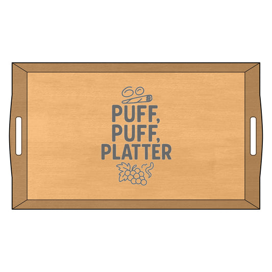 Serving Tray Weed Smoking and Chilling Design