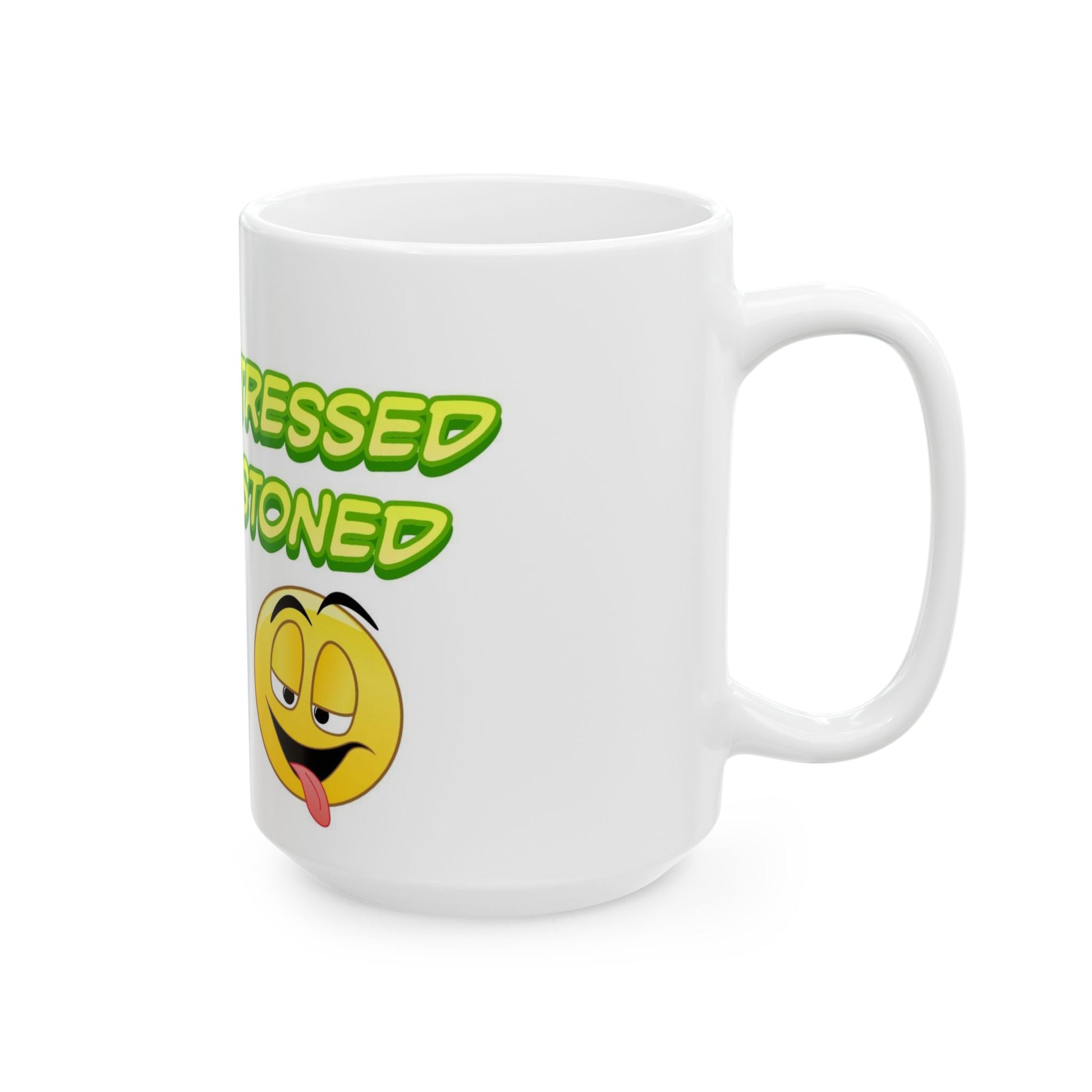 Copy of Chill Vibes Ceramic Mug - "Stay Stressed, Stay Stoned" - Fun Gifts for Coffee Lovers, Relaxation, Home Decor, Unique Birthday Present-Mary Jane 2025