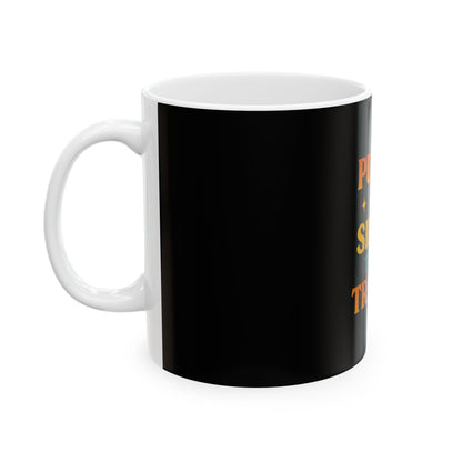 Ceramic Mug — "Puffin' & Sippin' Till I'm Trippin'" Retro Coffee Cup