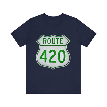 Route 420 Graphic Tee, Unisex Short Sleeve Shirt, Vintage Road Trip Shirt, Cool Casual Wear, Gift for Adventure Lovers, Fun Summer Tee