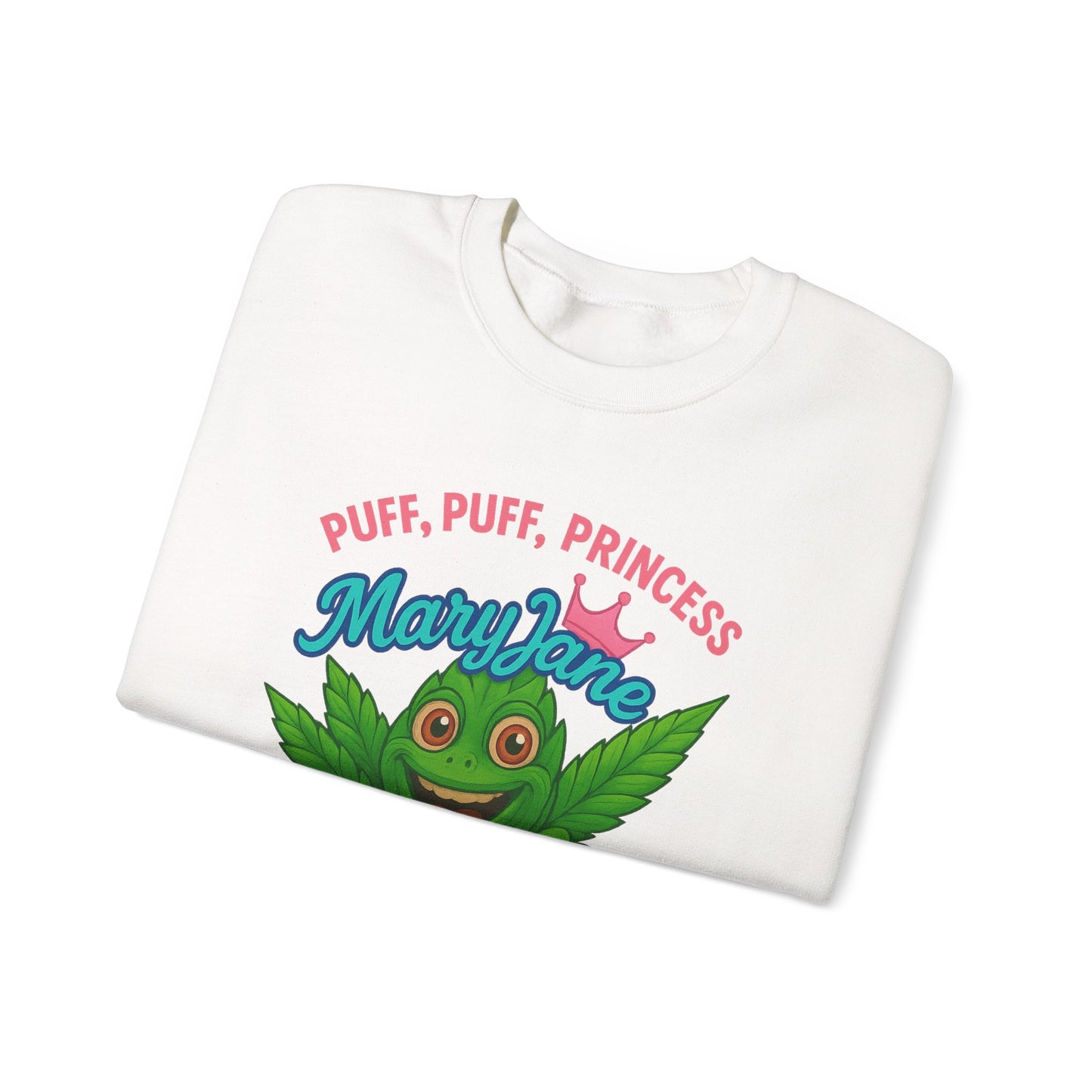 Mary Jane Puff Puff Princess Sweatshirt, Funny Cannabis Crewneck, Unisex Sweatshirt, Weed Lover Gift, 420 Apparel, Comfy Pullover