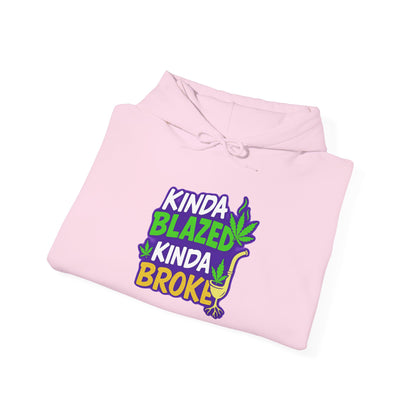 Kinda Blazed Kinda Broke T-Shirt | Funny Cannabis Weed Stoner Graphic Tee
