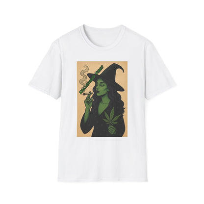Witchy Vibes Unisex Softstyle T-Shirt, Halloween Costume Tee, Gift for Her, Boho Witch Shirt, Vintage Graphic Tee, Spooky Apparel
