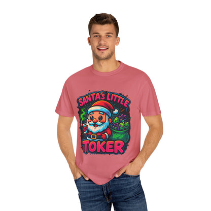 Santa’s Little Toker Christmas Shirt – Cute Chibi Weed Santa Holiday Tee