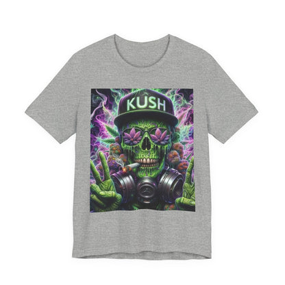 Kush Skull Graphic Tee - Perfect for Stoners, Casual Wear, Gifts, Festival Apparel, Comfortable Streetwear-Mary Jane 2025