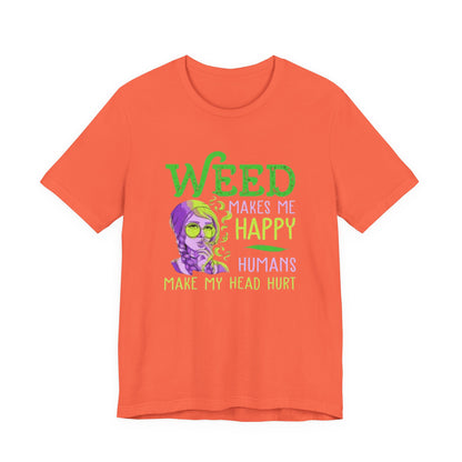 Funny Weed T-Shirt, Casual Tee for Stoners, Great Gift for 420 Celebrations, Unique Humor Shirt for Relaxing, Unisex Jersey Short Sleeve Tee-Mary Jane 2025