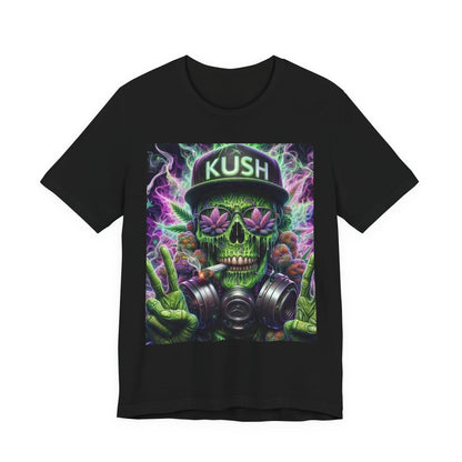 Kush Skull Graphic Tee - Perfect for Stoners, Casual Wear, Gifts, Festival Apparel, Comfortable Streetwear-Mary Jane 2025