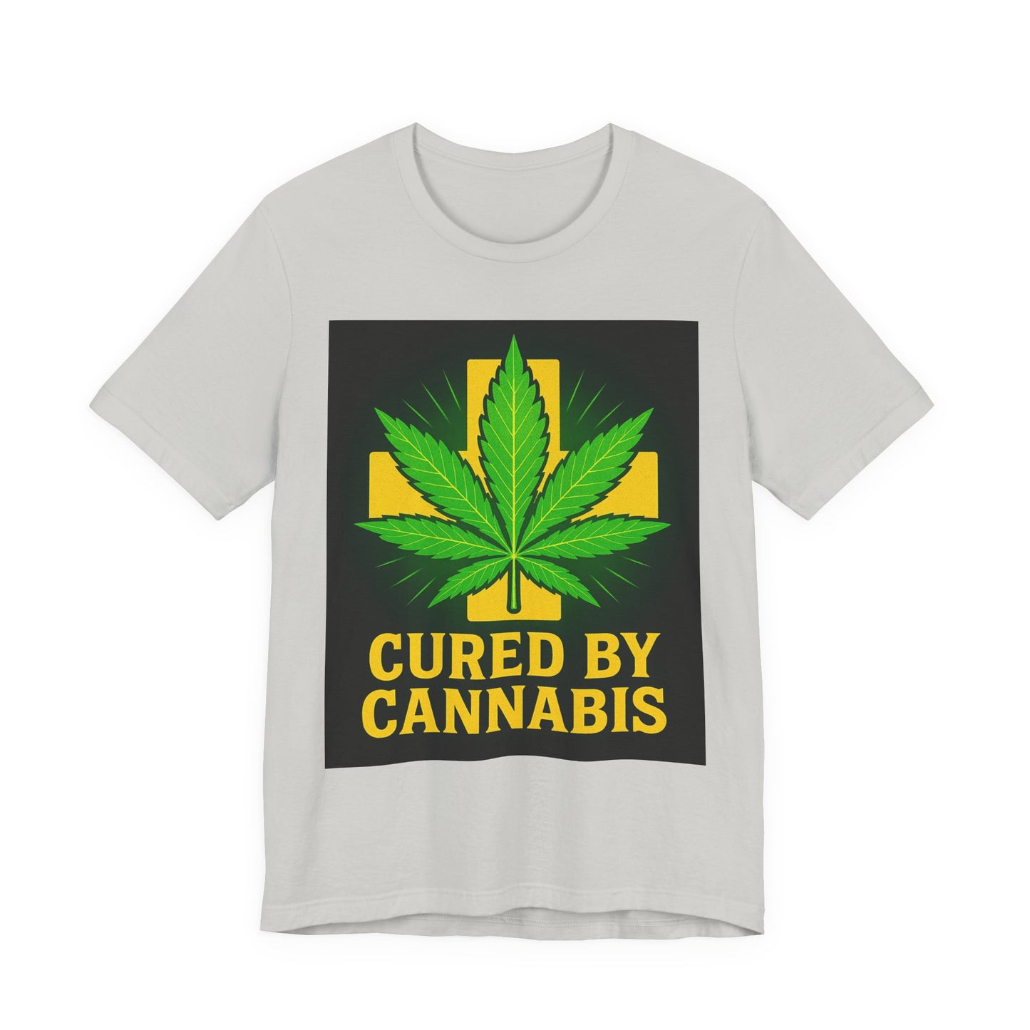Cured by Cannabis Tee, Unisex Jersey Short Sleeve Shirt for Cannabis Lovers, Gift for Stoners, Cannabis Awareness Tee, Relaxed Fit [...]