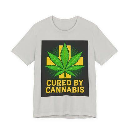 Cured by Cannabis Tee, Unisex Jersey Short Sleeve Shirt for Cannabis Lovers, Gift for Stoners, Cannabis Awareness Tee, Relaxed Fit [...]
