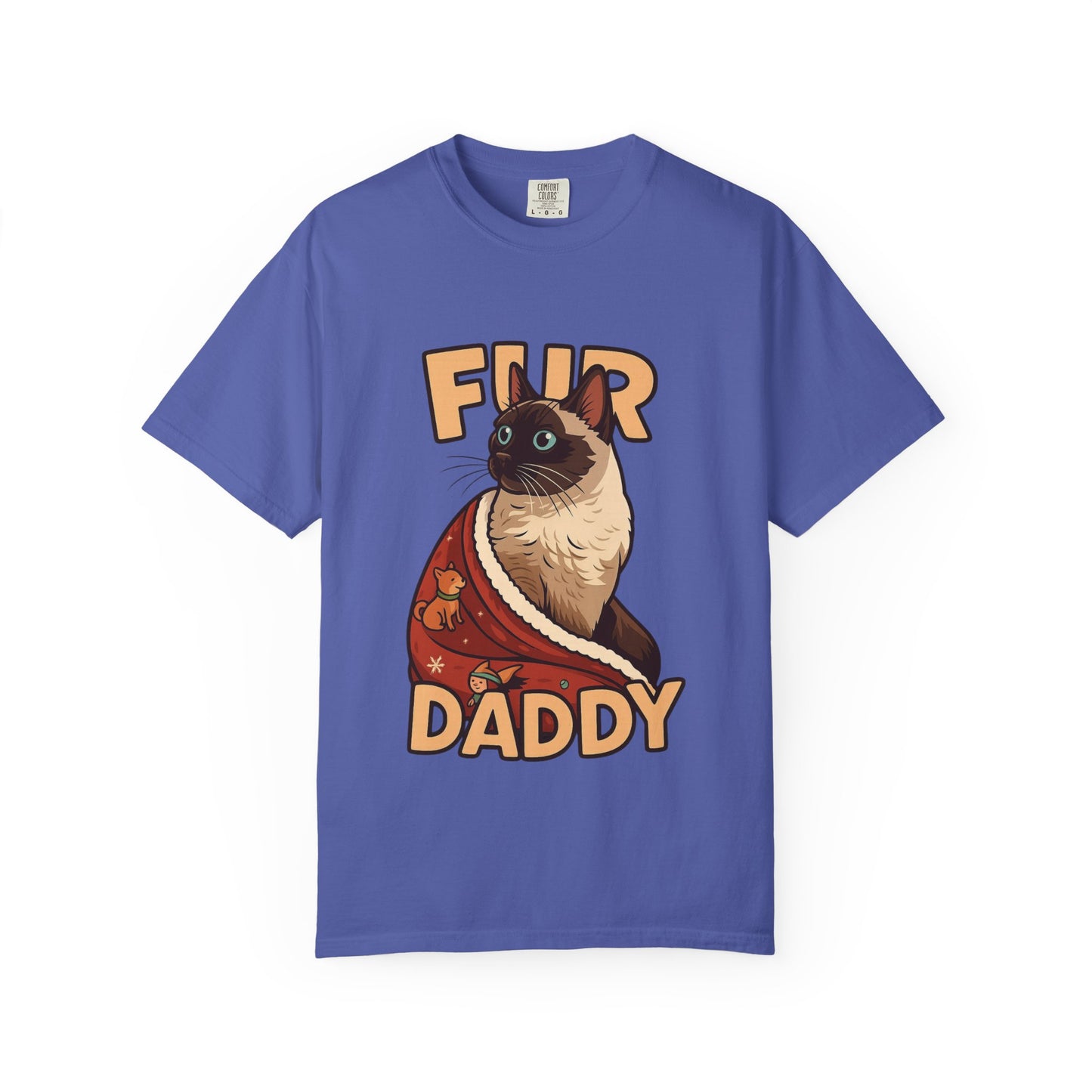 Fur Daddy T-Shirt — Cute Siamese Cat Graphic Tee for Cat Dads