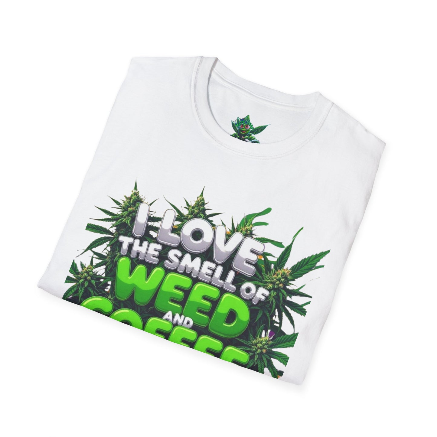 Unisex Softstyle T-Shirt, Casual Weed & Coffee Tee, Funny Gift for Coffee Lovers, 420 Celebration Apparel, Everyday Wear-Mary Jane 2025
