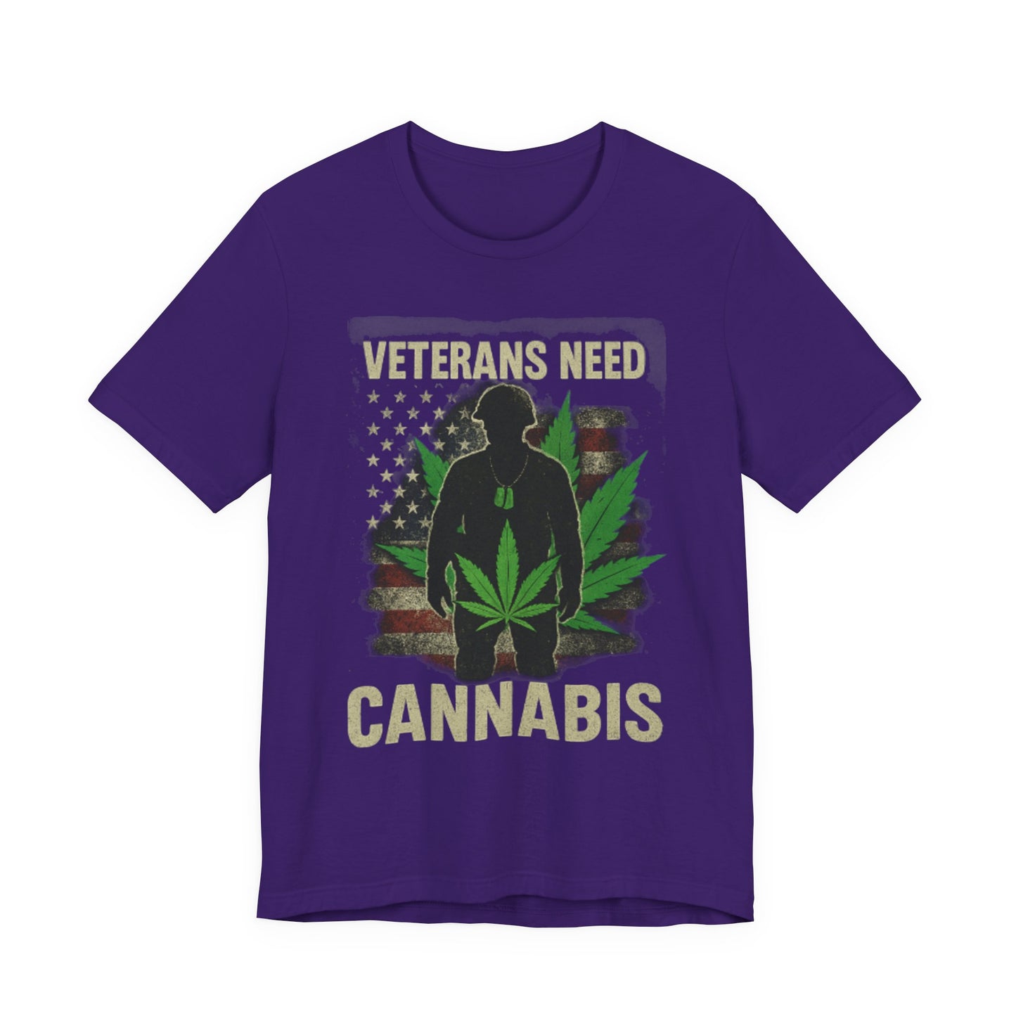 Veterans Need Cannabis Tee, Unisex T-Shirt for Veterans, Support Cannabis Awareness, Gift for Military Families, Cannabis Activism Shirt