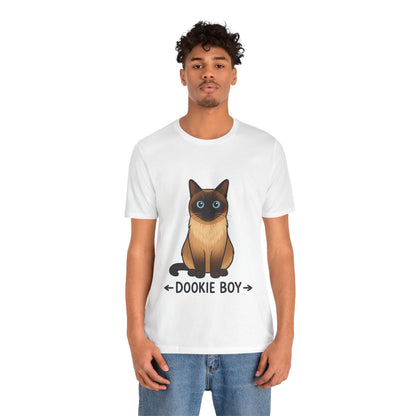 Siamese Cat “Dookie Boy” T-Shirt – Cute Cat Lover Graphic Tee