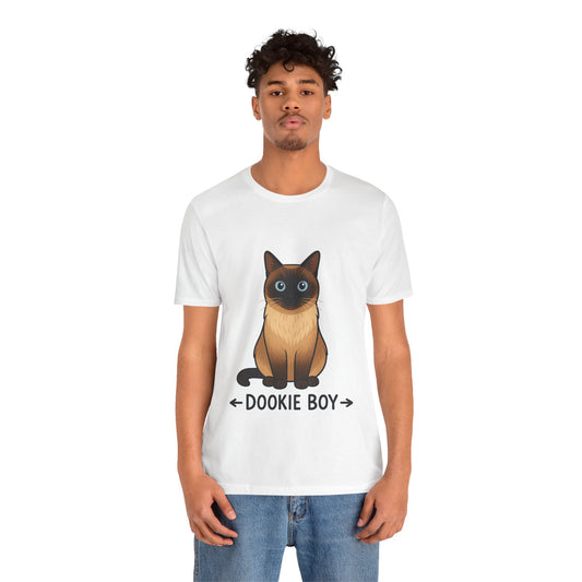 Siamese Cat “Dookie Boy” T-Shirt – Cute Cat Lover Graphic Tee
