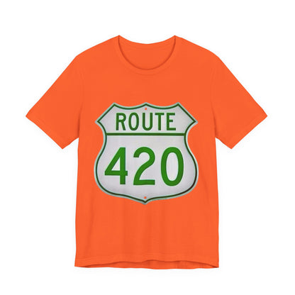 Route 420 Graphic Tee, Unisex Short Sleeve Shirt, Vintage Road Trip Shirt, Cool Casual Wear, Gift for Adventure Lovers, Fun Summer Tee