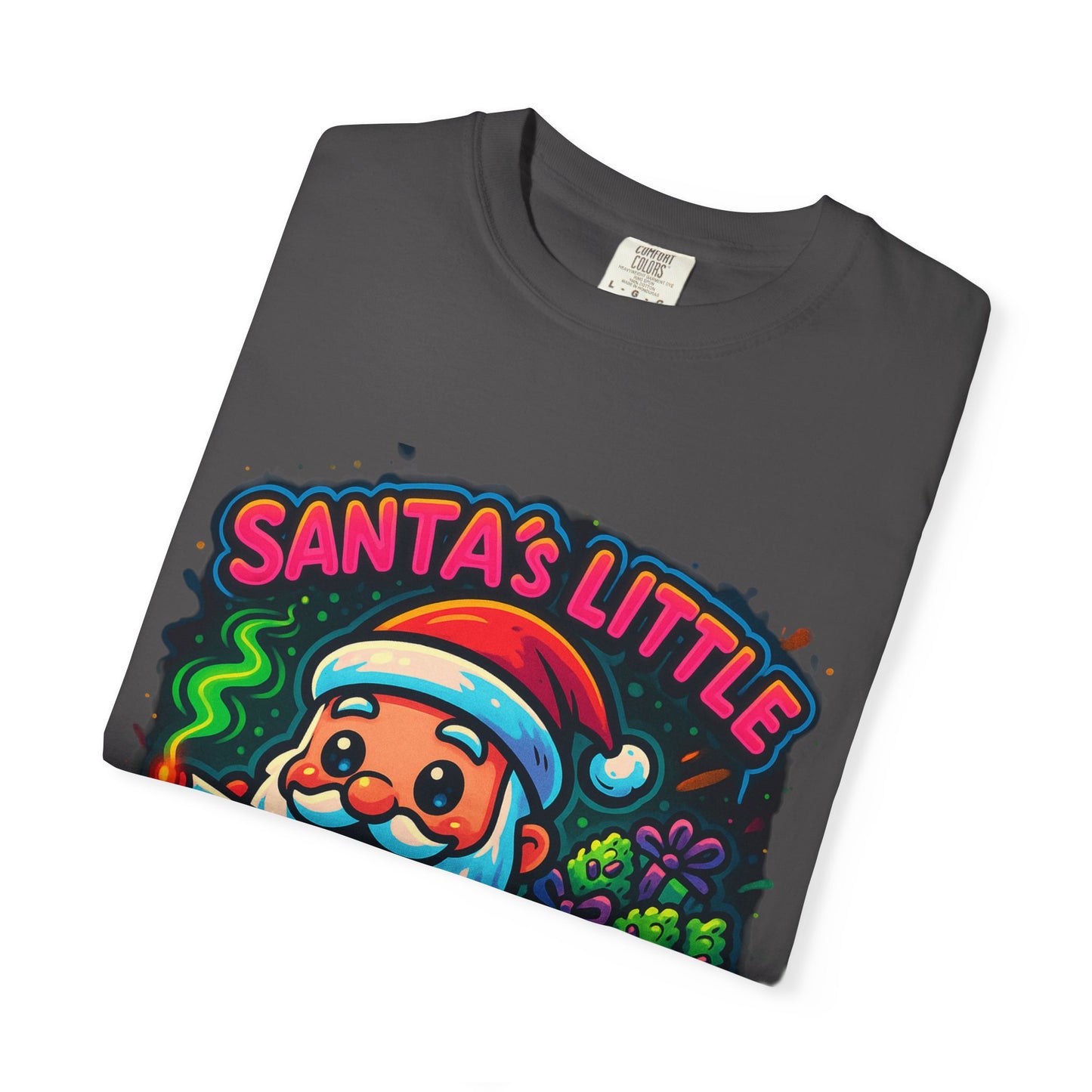 Santa’s Little Toker Christmas Shirt – Cute Chibi Weed Santa Holiday Tee