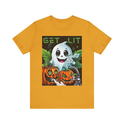 Halloween Ghost T-Shirt, Fun Tee, Autumn Outfit, Halloween Costume, Casual Wear, Gift for Halloween Lovers, Unisex Tee