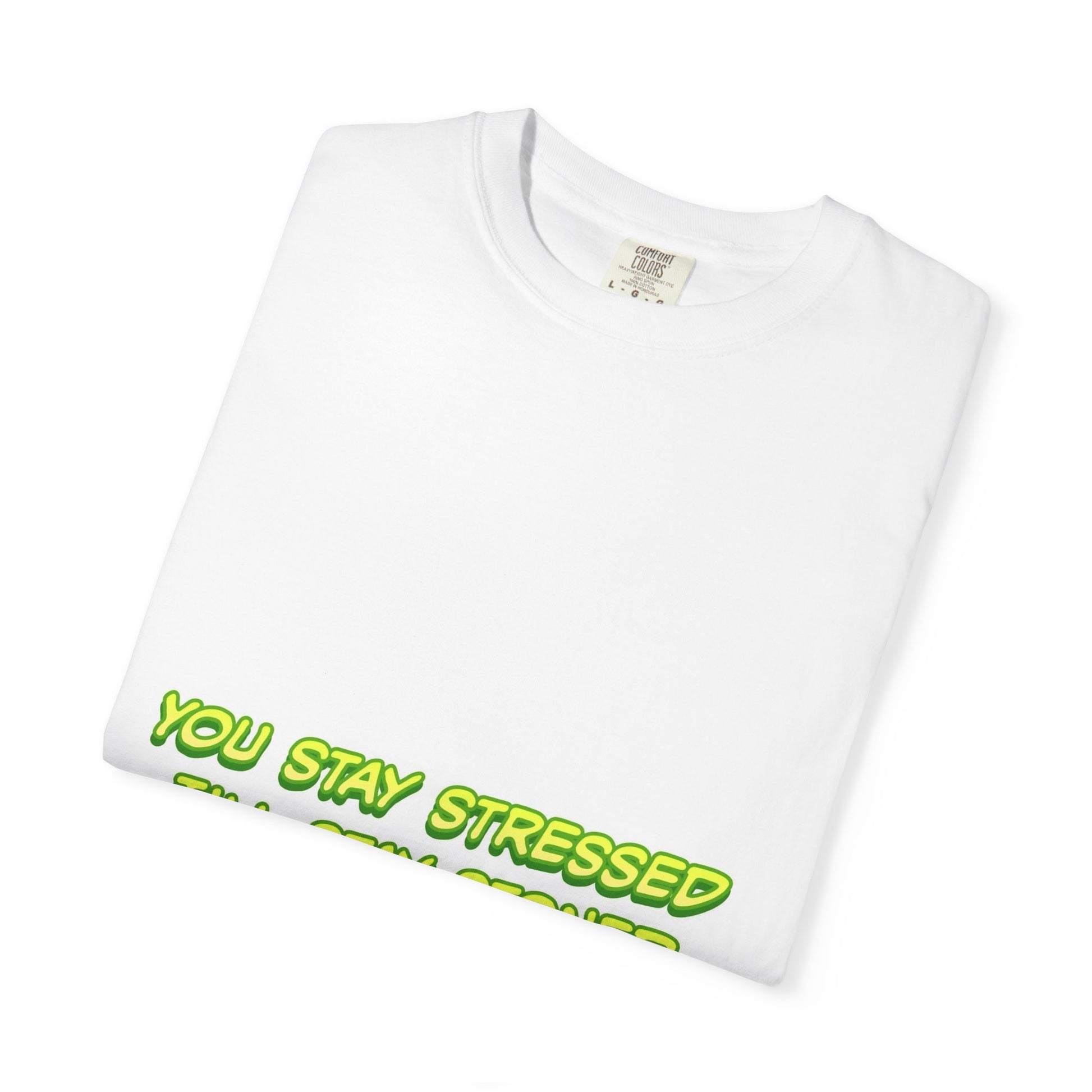 Unisex Garment-Dyed T-shirt with Cheeky Quote, Funny T-shirt for Friends, Relaxed Gift for Stressed-Out Souls, Casual Wear, Statement Tee-Mary Jane 2025