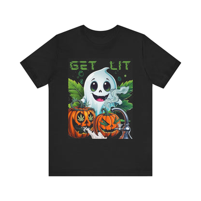 Halloween Ghost T-Shirt, Fun Tee, Autumn Outfit, Halloween Costume, Casual Wear, Gift for Halloween Lovers, Unisex Tee