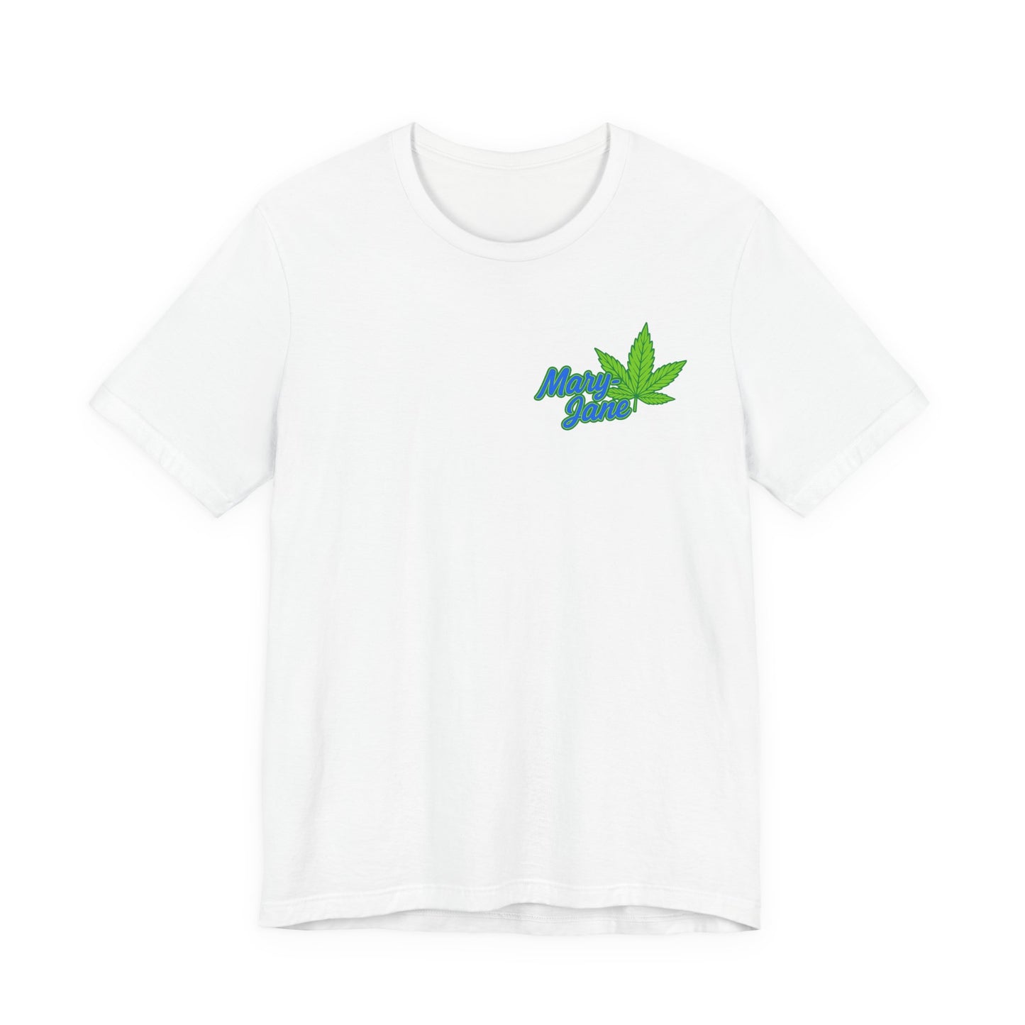 Marijuana Leaf Script Tee — 'Maui Grown' Casual Cannabis T-Shirt