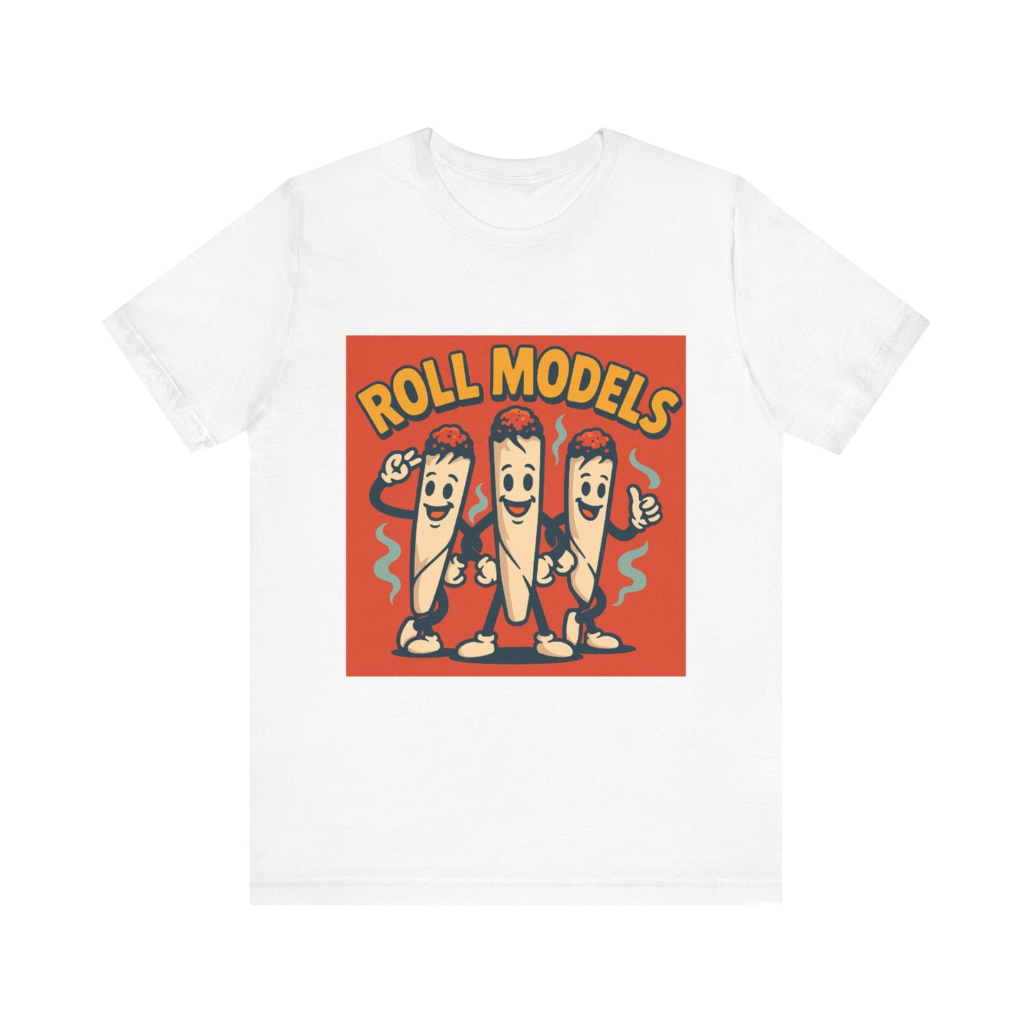 Funny Roll Models T-Shirt | Unisex Graphic Tee, Short Sleeve Casual Wear, Gift for BBQ Lovers, Vintage Foodie Shirt