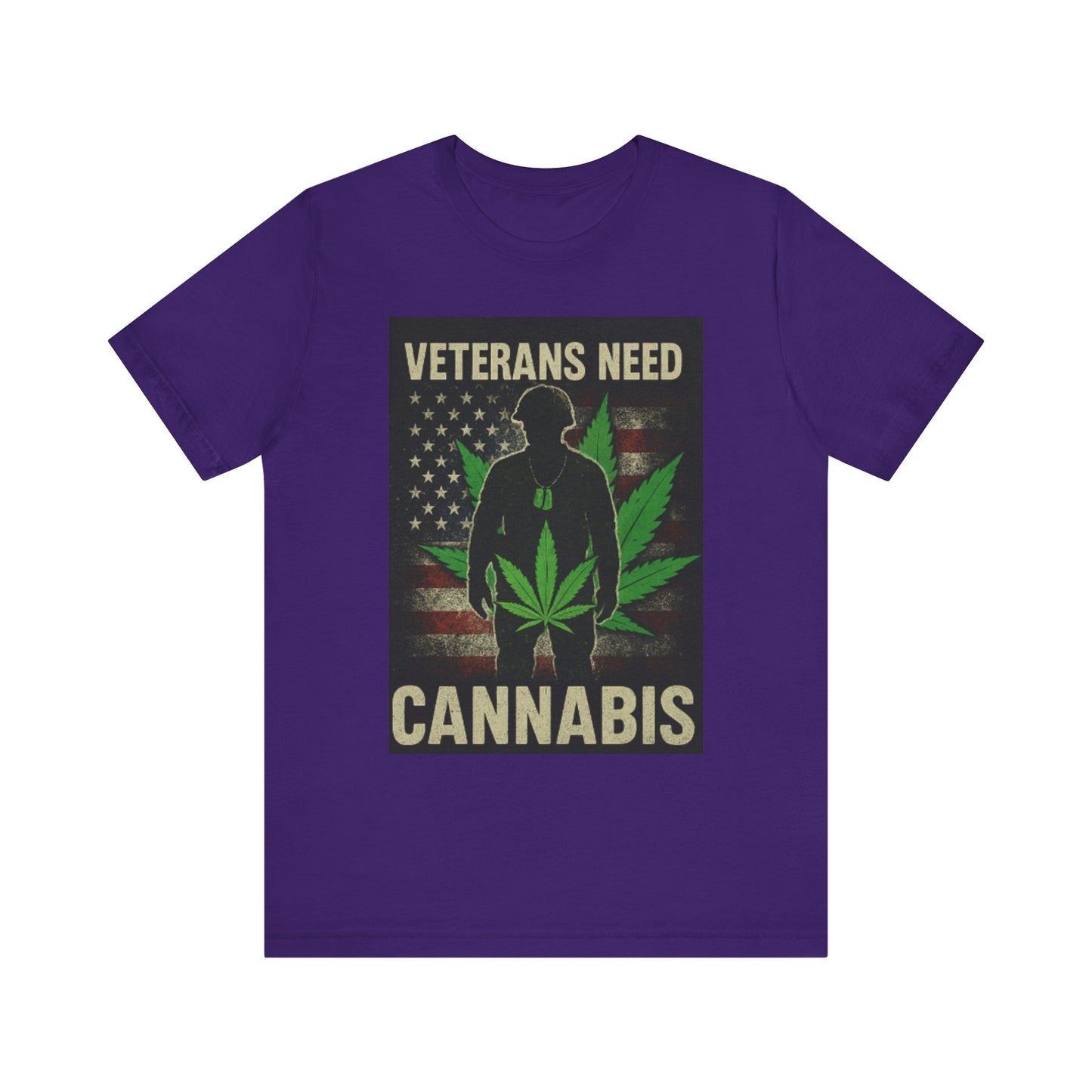 Veterans Need Cannabis Tee, Unisex T-Shirt for Veterans, Support Cannabis Awareness, Gift for Military Families, Cannabis Activism Shirt