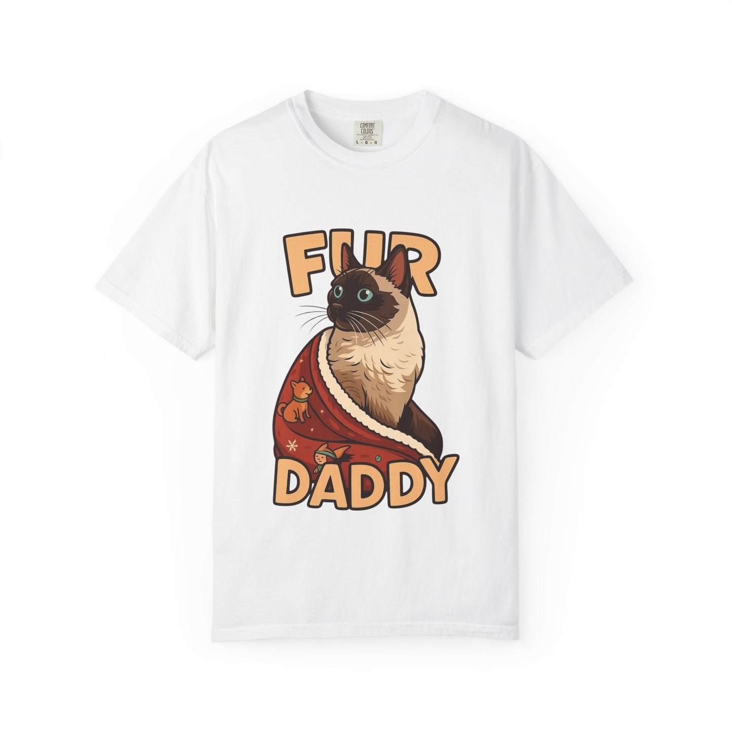 Fur Daddy T-Shirt — Cute Siamese Cat Graphic Tee for Cat Dads