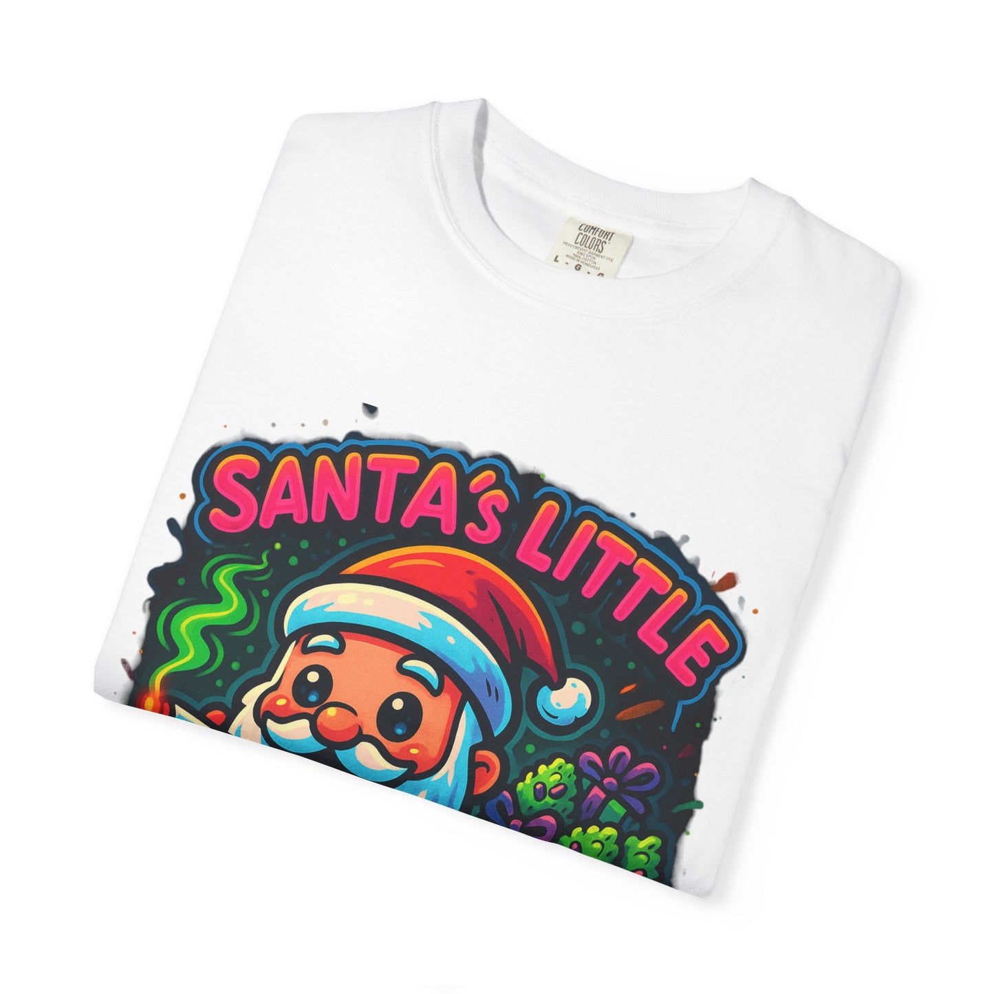 Santa’s Little Toker Christmas Shirt – Cute Chibi Weed Santa Holiday Tee
