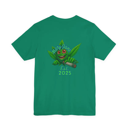 Ghost Goblins and Ganja T-Shirt, Funny Halloween Tee, Weed Lover Gift, Unisex Graphic Tee, Stoner Apparel, Est. 2025 Shirt