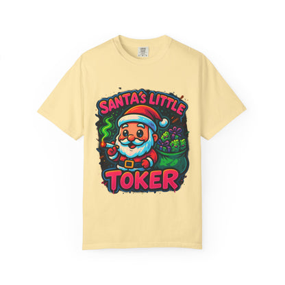 Santa’s Little Toker Christmas Shirt – Cute Chibi Weed Santa Holiday Tee