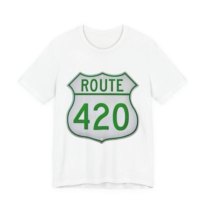 Route 420 Graphic Tee, Unisex Short Sleeve Shirt, Vintage Road Trip Shirt, Cool Casual Wear, Gift for Adventure Lovers, Fun Summer Tee