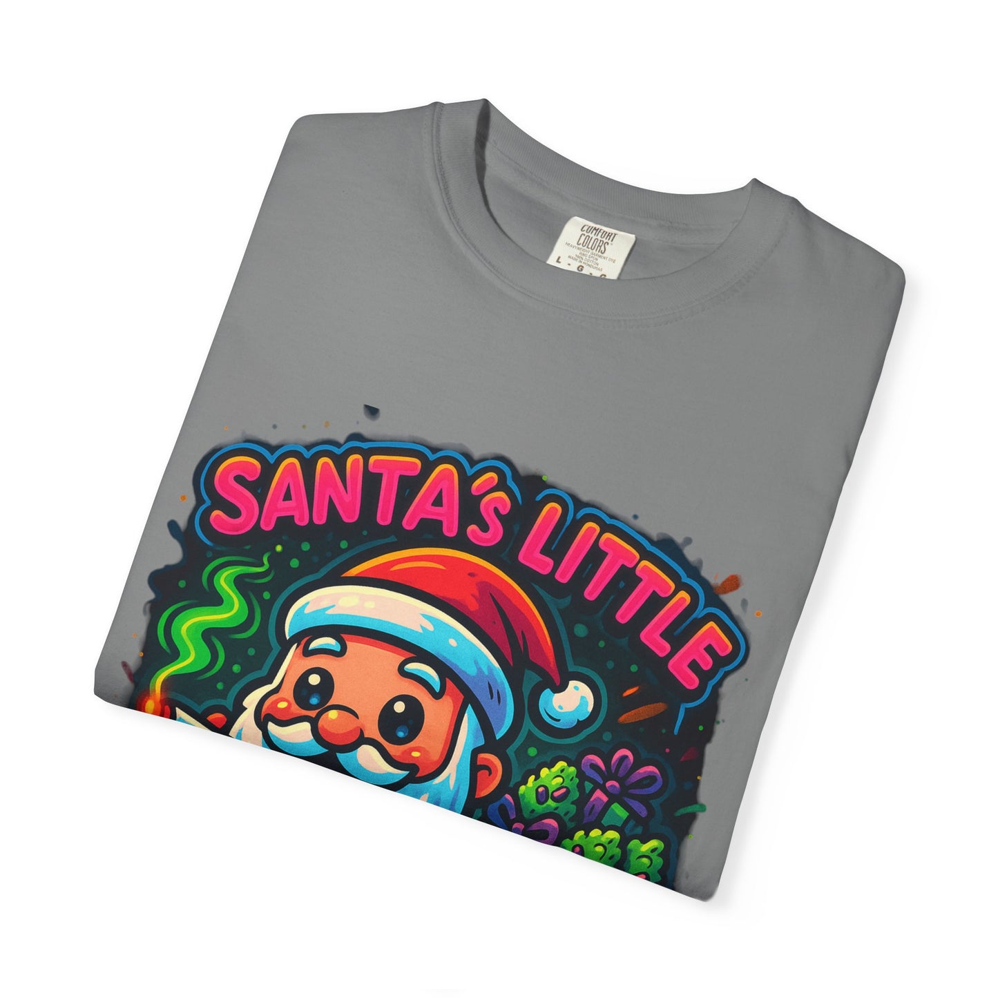 Santa’s Little Toker Christmas Shirt – Cute Chibi Weed Santa Holiday Tee