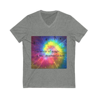 Magic V-Neck Tee | Unisex Jersey Short Sleeve Tee, Inspirational Shirt, Funny Gift, Unique Apparel, Fun Fashion-Mary Jane 2025