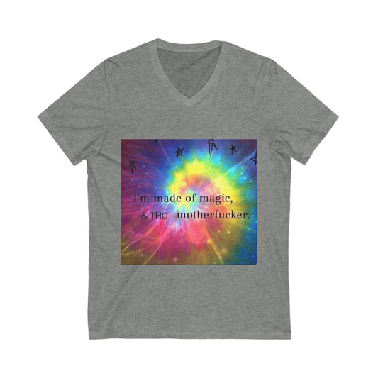 Magic V-Neck Tee | Unisex Jersey Short Sleeve Tee, Inspirational Shirt, Funny Gift, Unique Apparel, Fun Fashion-Mary Jane 2025
