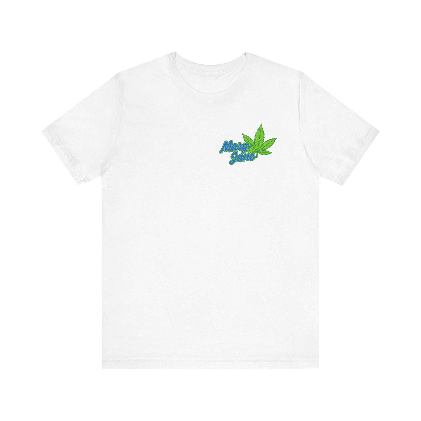 Marijuana Leaf Script Tee — 'Maui Grown' Casual Cannabis T-Shirt