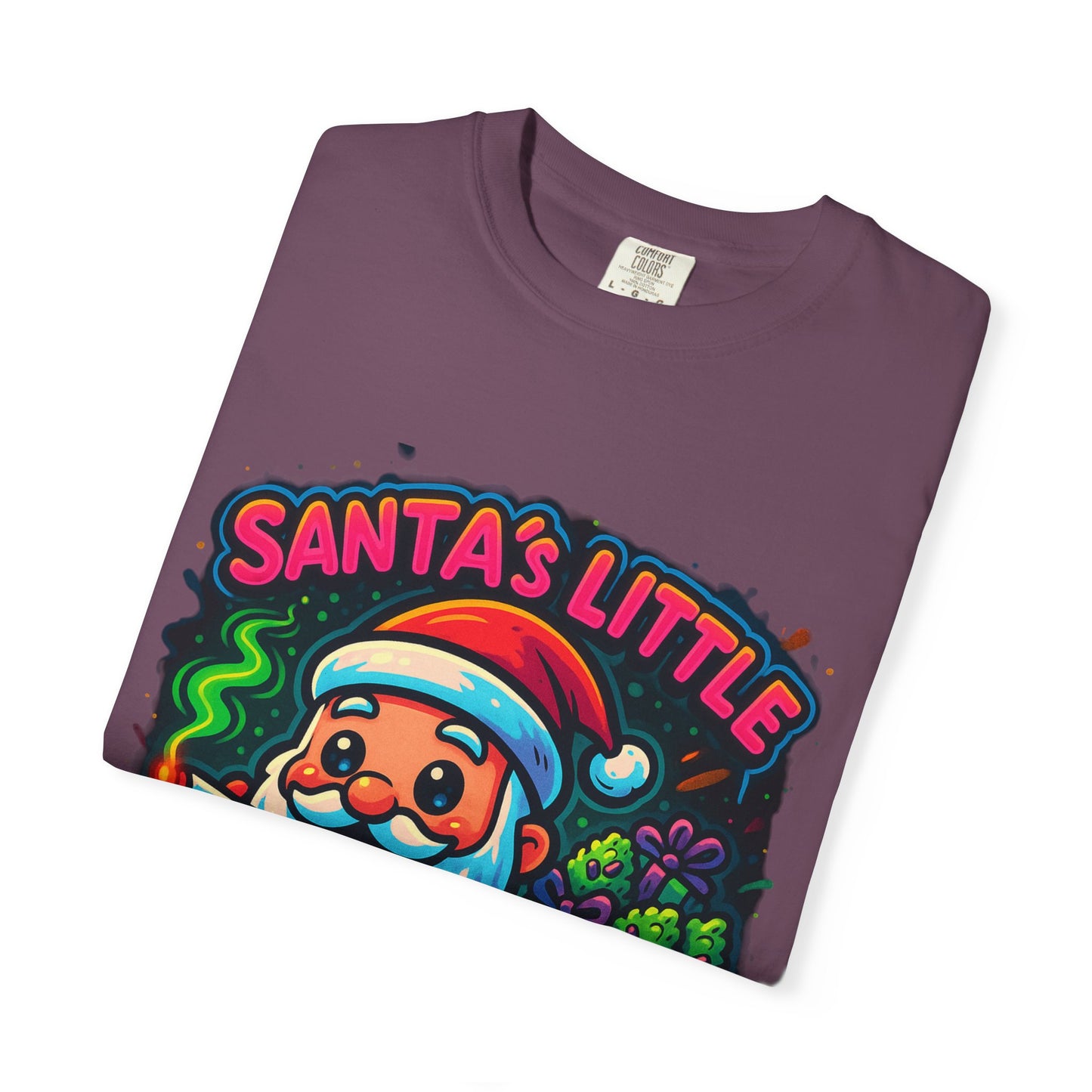 Santa’s Little Toker Christmas Shirt – Cute Chibi Weed Santa Holiday Tee