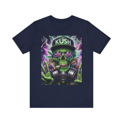 Kush Skull Graphic Tee - Perfect for Stoners, Casual Wear, Gifts, Festival Apparel, Comfortable Streetwear-Mary Jane 2025