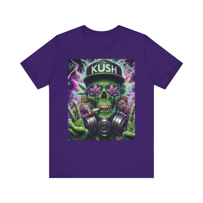 Kush Skull Graphic Tee - Perfect for Stoners, Casual Wear, Gifts, Festival Apparel, Comfortable Streetwear-Mary Jane 2025