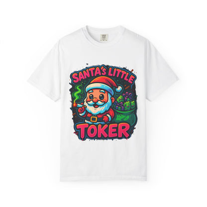 Santa’s Little Toker Christmas Shirt – Cute Chibi Weed Santa Holiday Tee