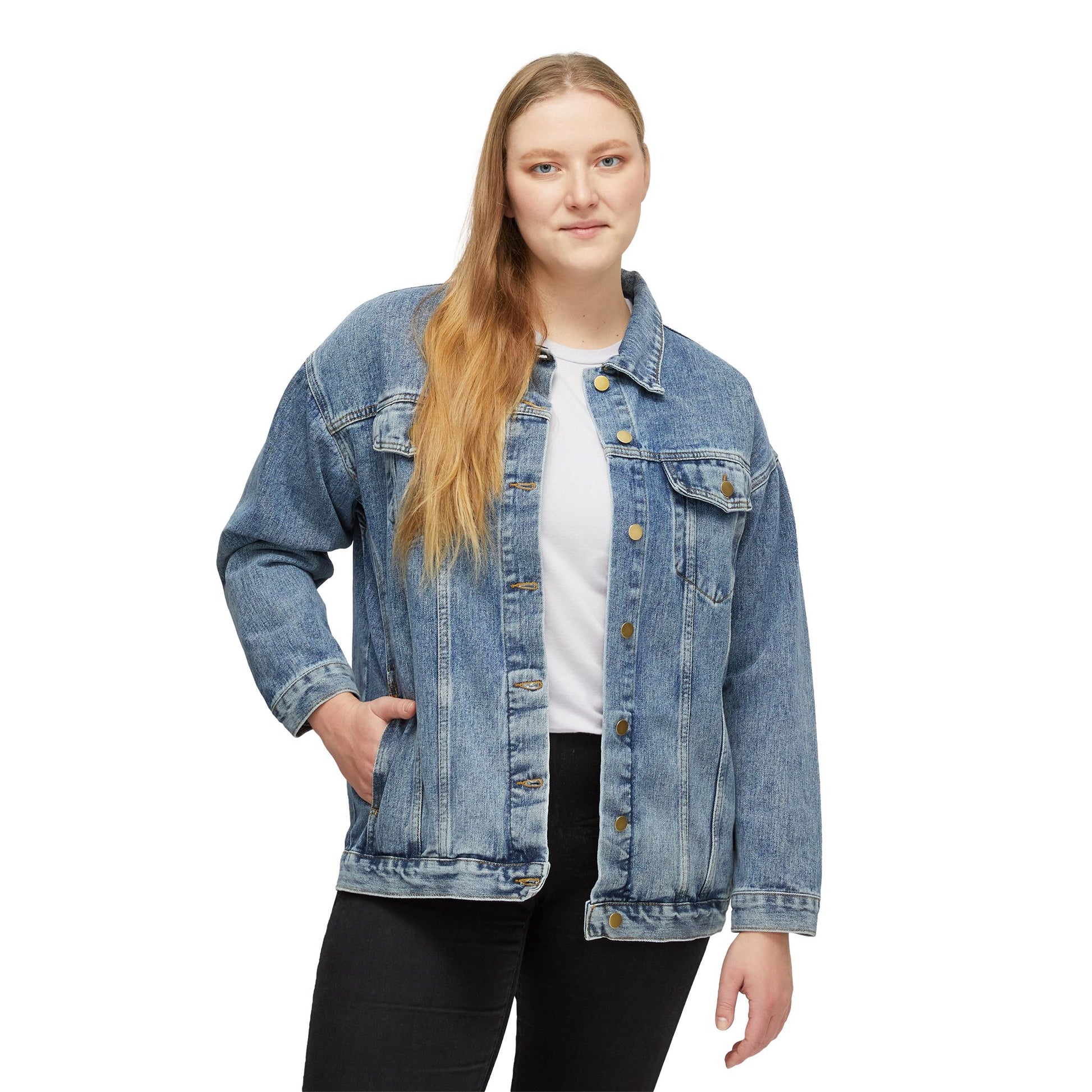Gardening Graphic Denim Jacket | Women's Casual Outerwear | Ideal for Garden Lovers, Spring Fashion, Everyday Style-Mary Jane 2025